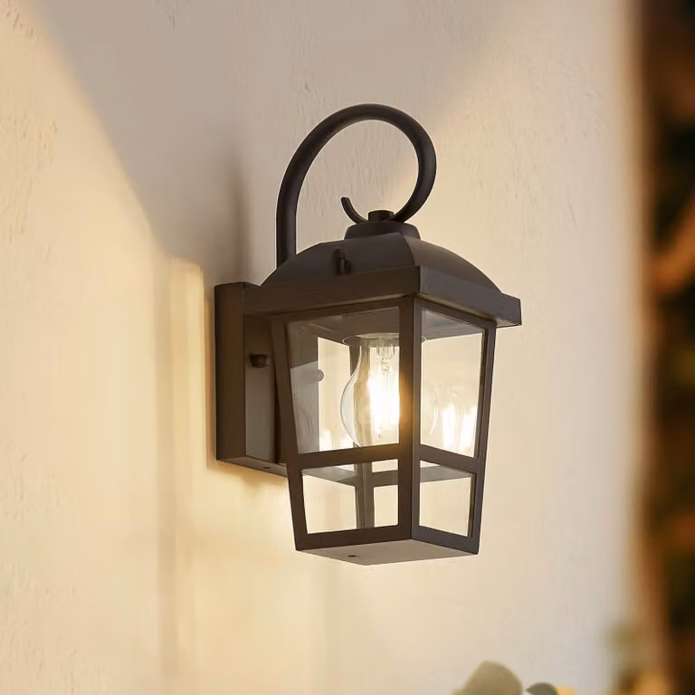 Applique da esterni Eloane Lindby, dimmerabile, Nero, Acciaio Inox, Moderno, Applique da esterni