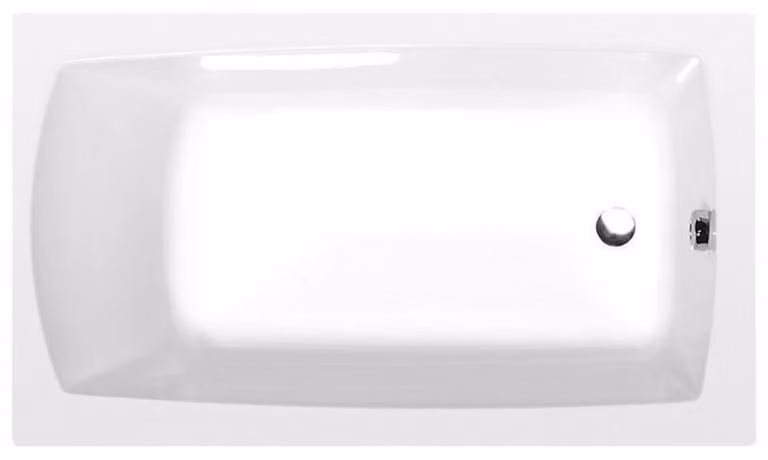 Vasche da bagno Polysan - Vasca rettangolare Lily, 1200x700x390 mm, bianco 25111