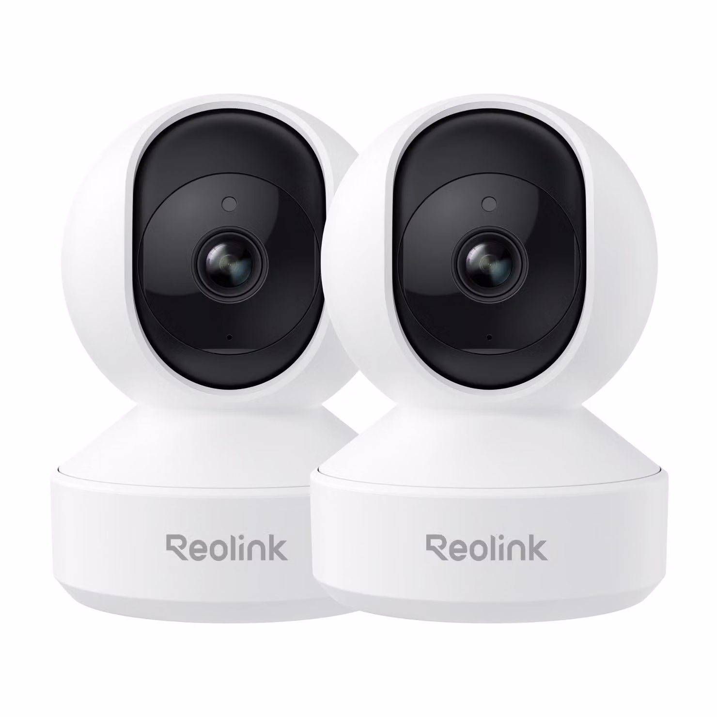 Reolink E1 Pro, telecamera di sicurezza per interni WiFi 2K+ 5MP 2,4/5 GHz, rilevamento di persone/animali/furti, vista a 360°, tracciamento automatico, 2 pack