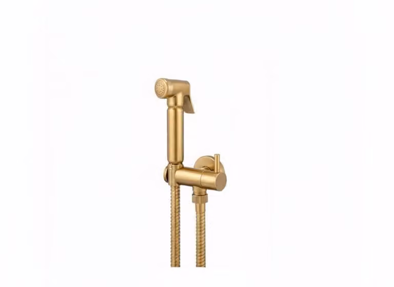 Idroscopino per WC miscelatore monocomando con doccetta igienica Vema OTAGO V27400 - Oro Spazzolato