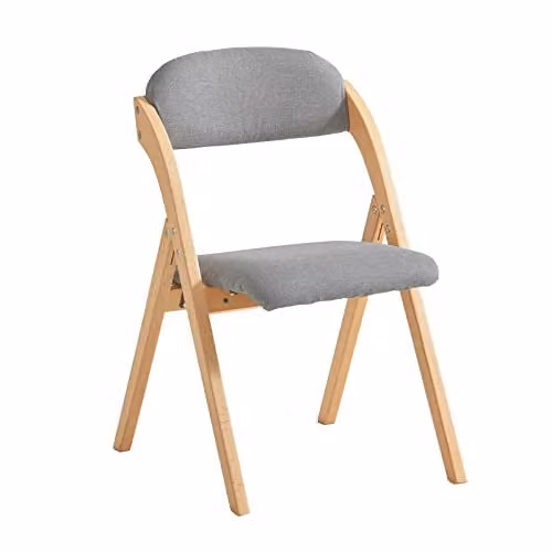 SoBuy Sedie Pieghevoli in Legno Imbottite, montate, 47,5x77x59cm, cucina