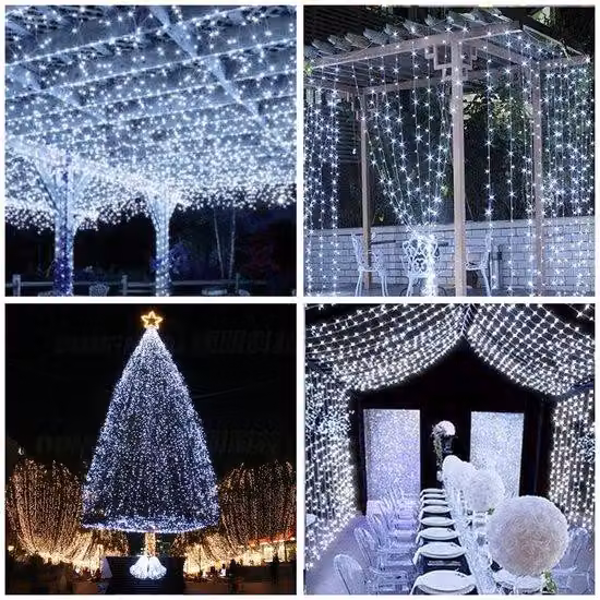 Ibenzoa® Crea un'atmosfera incantevole con questa versatile cortina luminosa a LED, per