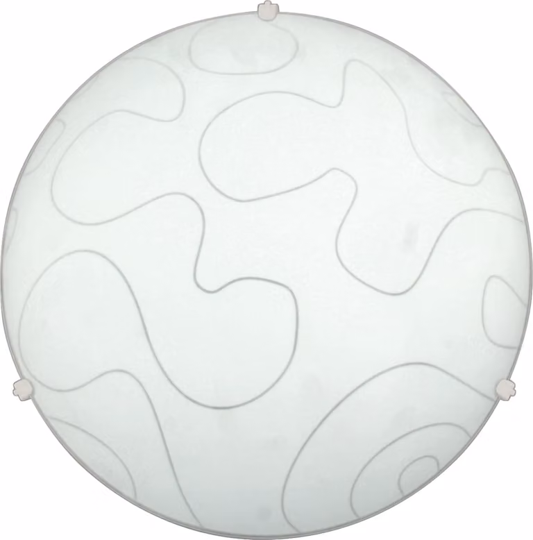 Lampada da soffitto rotonda MALIBU bianca 2xE27x40W in vetro, dimensioni: 9x40x40 cm, IP20, Candellux