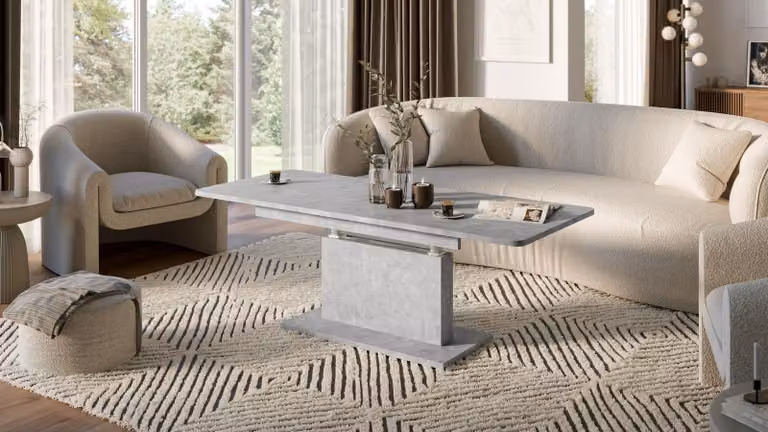 Tavolino di design DC-1 - Tavolo da pranzo allungabile e regolabile in altezza in continuo
