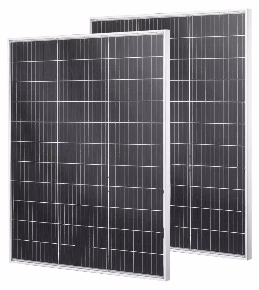 Pannello solare bifacciale da 2 x 100 W - Alta efficienza del 23% - Struttura in alluminio - Grado di protezione IP67, resistente all'acqua