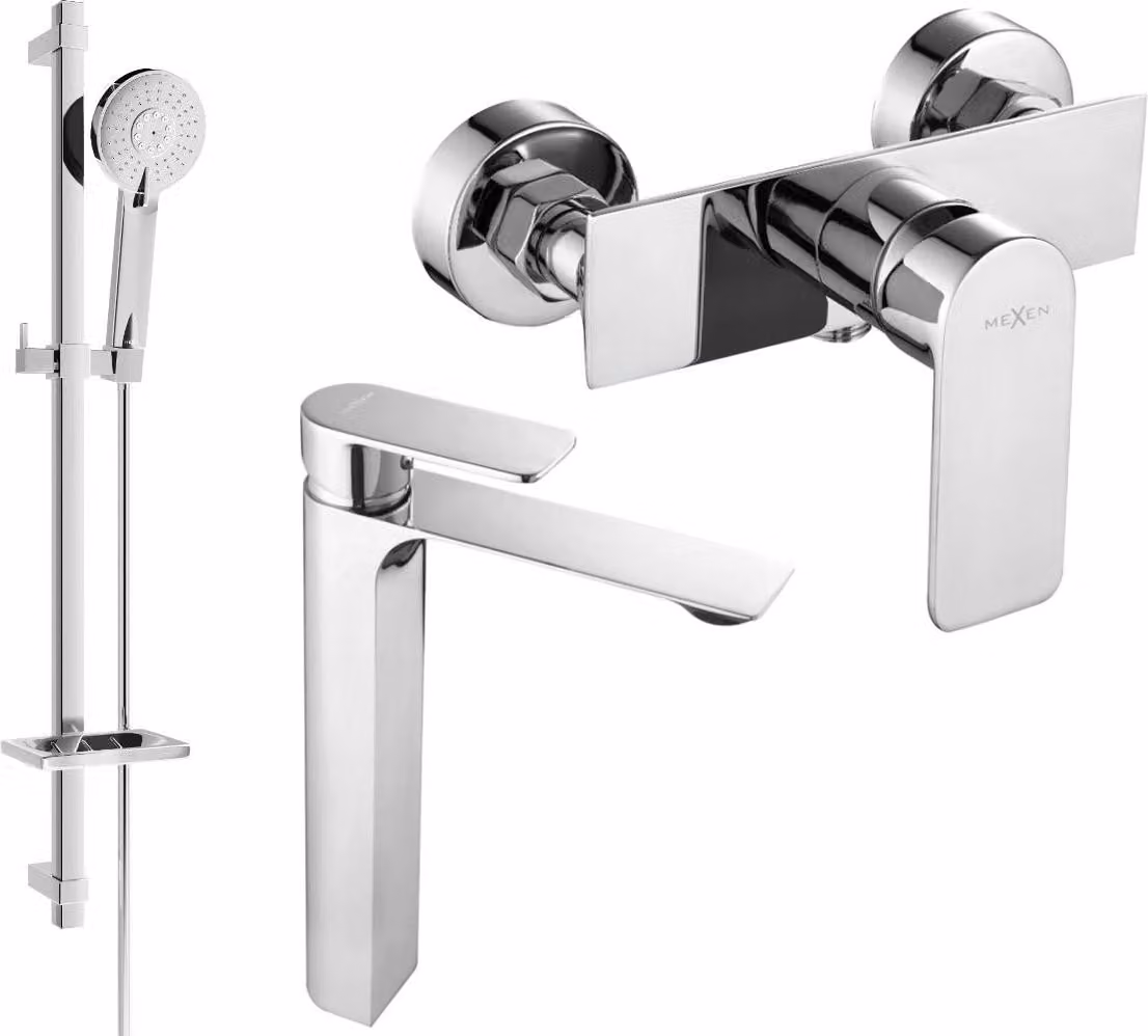 Mexen Alexa DQ40 set doccia, cromato - 71214DQ40-00