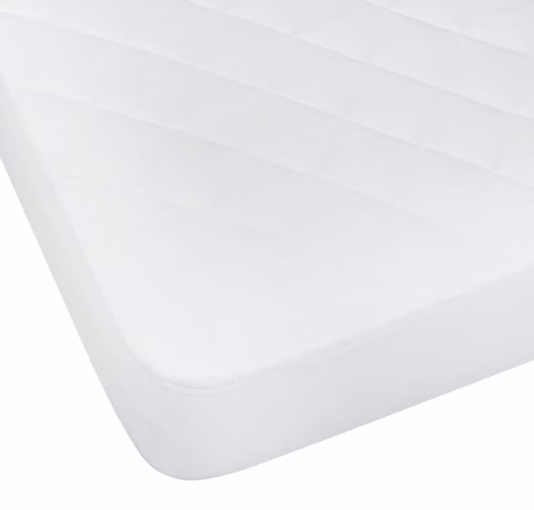 Sottileletta per materasso con protezione anti-acaro, dimensioni 90x190/200 cm, colore bianco