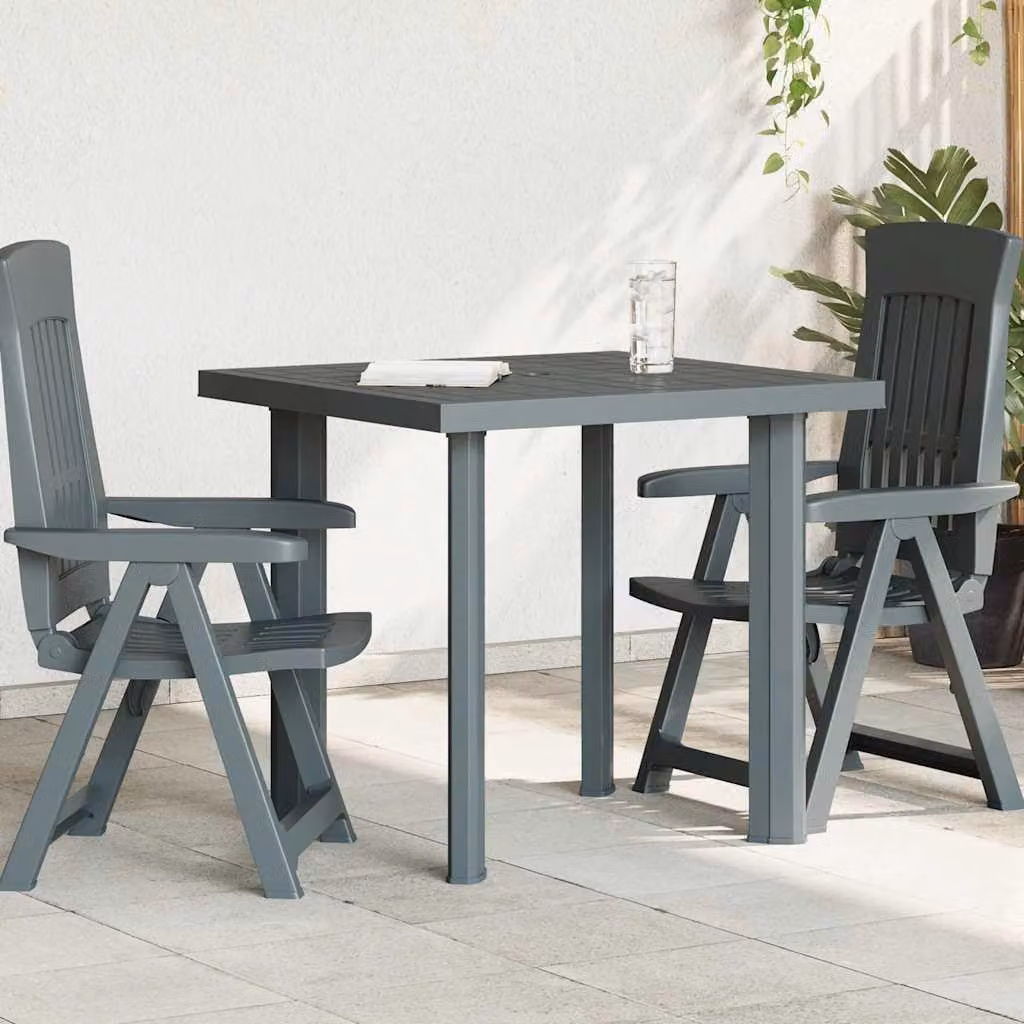 Maison Exclusive - Tavolo da giardino verde 80x75x72 cm Plastica