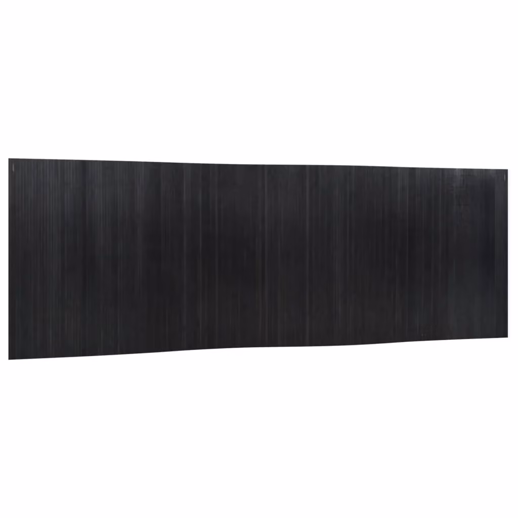 Divisorio Ambienti Design In Paravento in Bambu Nero per Soggiorno o Ufficio, Larghezza: 600 cm, Altezza: 165 cm – 2