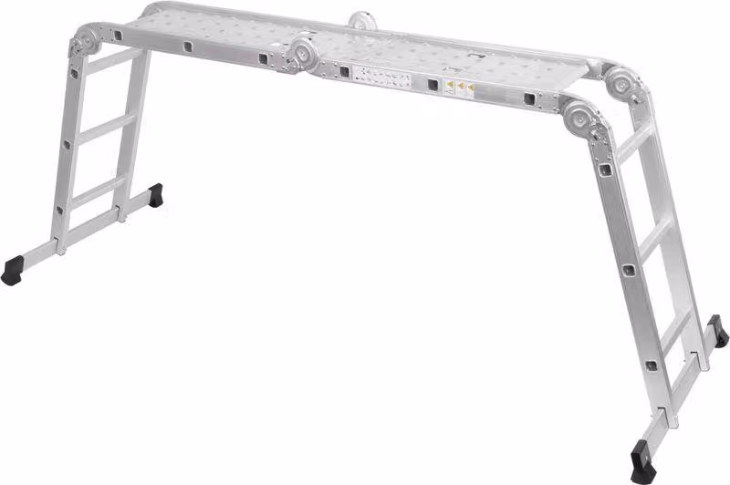 Scala con piattaforma Strend Pro ML103 4x3, articolata, alluminio, max. 150 kg