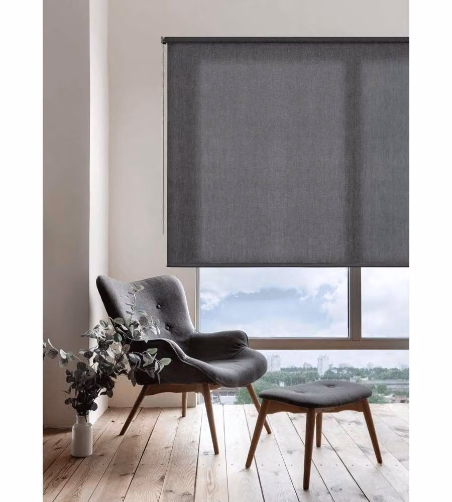 STOR PLANET Tenda a Rullo Trasparente SOFT Grigio Marengo 80x180 cm
