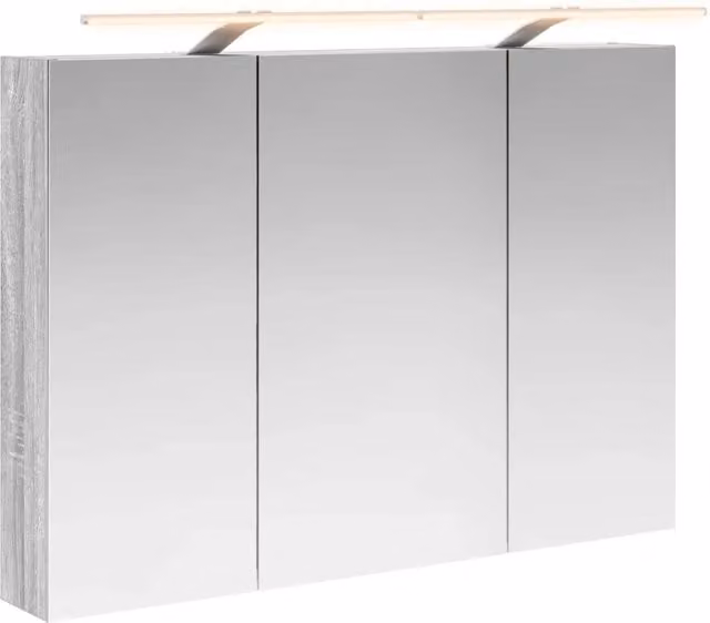 Mobiletto per specchio da Bagno | Armadio da bagno con lo scaffale Grigio Sonoma