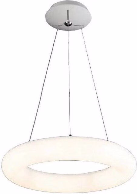 Lampadario Sospeso Trade Shop LED 36W con Luce Bianca Calda Naturale e Tripla Accensione, Design Moderno Round Bianco
