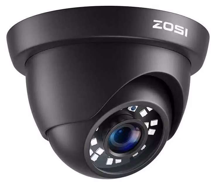 Telecamera di sicurezza, Full HD 1080p, design impermeabile, nera