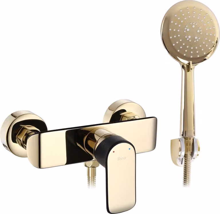 Rubinetto da Doccia Rea Bloom Black Gold