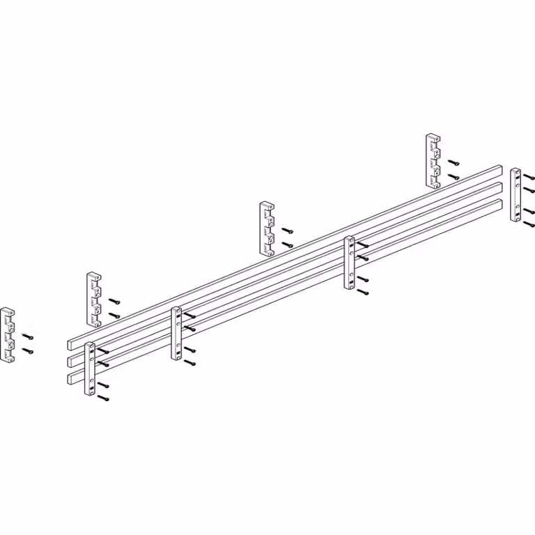 Modulo sbarra collettrice ABN 5FB/2RE 60 mm con CU 30x10 mm, a 3 poli, EBM 70 mm MTSC52763