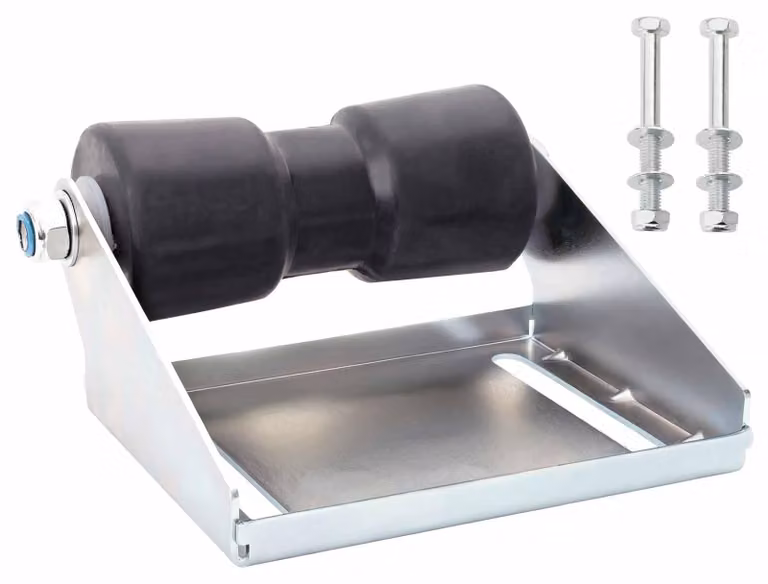 Rullo per rimorchio con supporto, diametro 20,3 cm, acciaio zincato