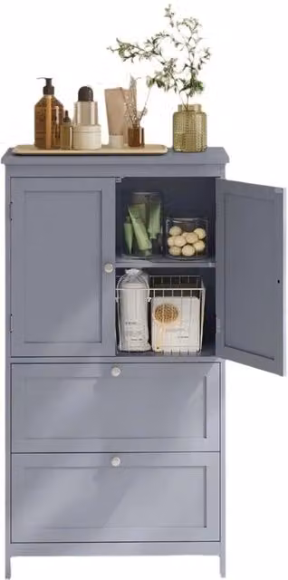 Cassettiera da bagno - cassettiera da cucina - contenitore di archiviazione - massima stabilità - 30 x 60 x 110 cm