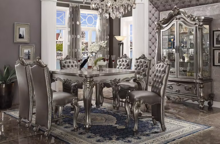 Barock Antik Stil Esstisch Tisch Echtes Holz Klassische Designer Tische Rokoko