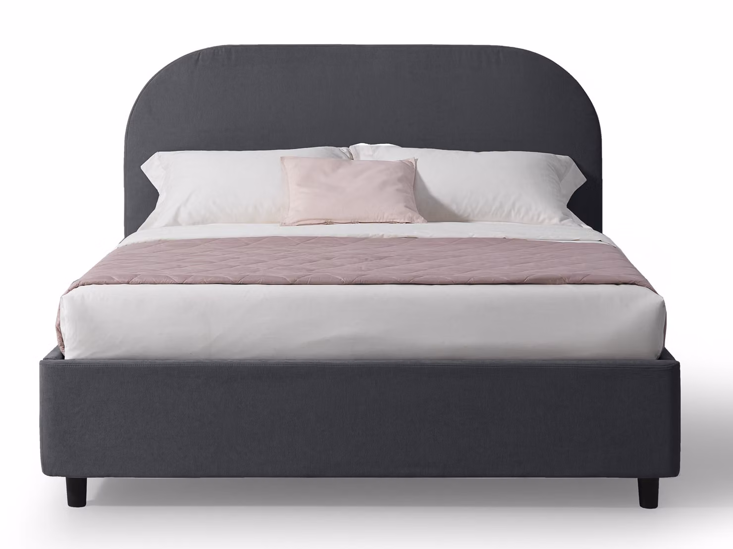 Letto Matrimoniale con Contenitore CADIZ Grigio scuro