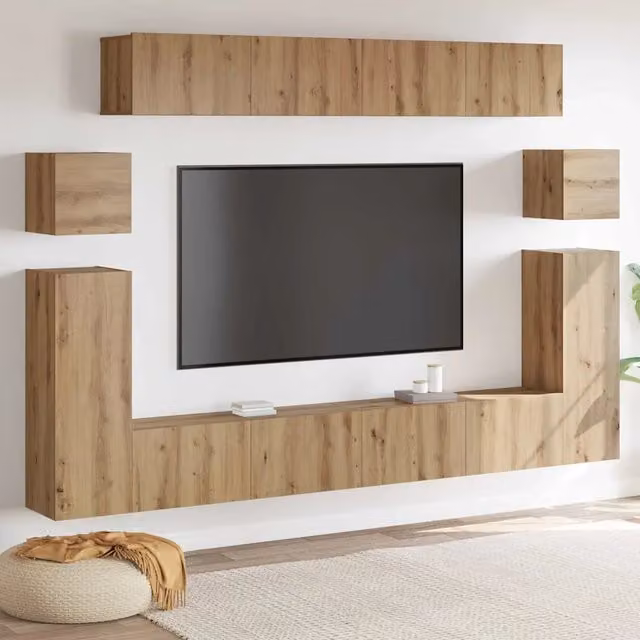 Unità TV 4 pcs Rovere artigianale Legno multistrato 3393392