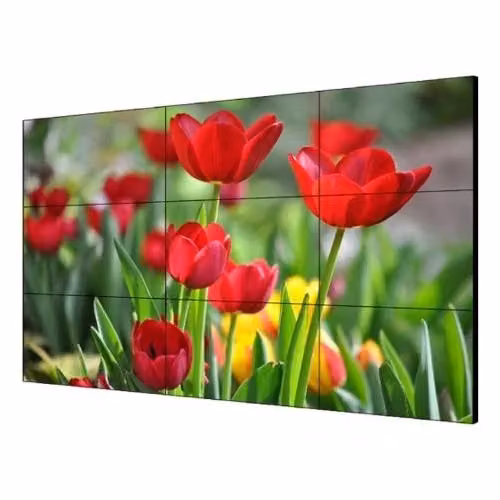 Videowall Hikvision DS-D2055UL-1B da 55 pollici Full HD 1080p con luminosità 500cd e bezel da 3.5mm, ingressi VGA, DVI, DisplayPort e HDMI – 2