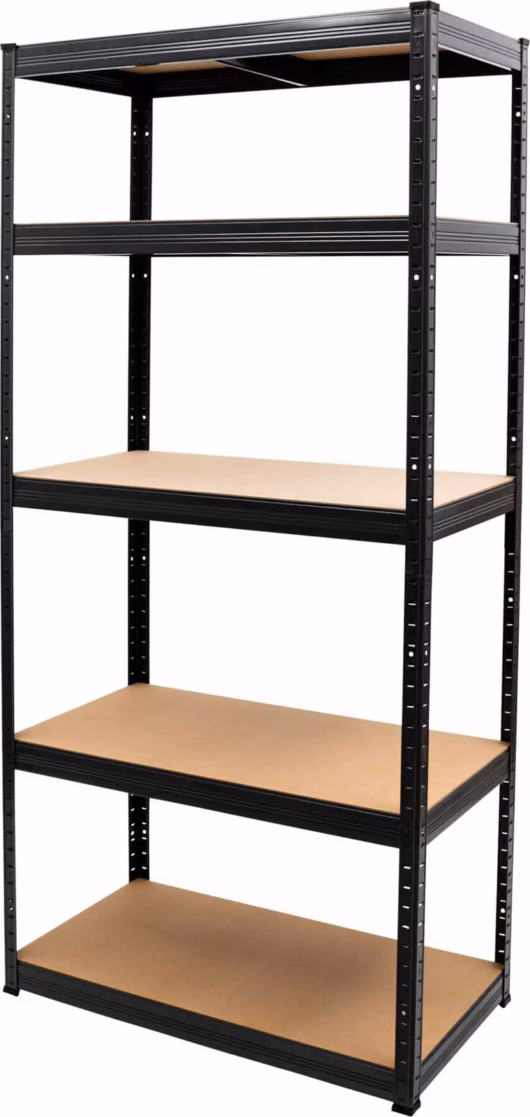 Scaffale a ripiani STIER, portata per ripiano 350 kg, portata per campata 1750 kg, A x L x P 1800 x 900 x 450 mm, robusto telaio in acciaio, 5 ripiani