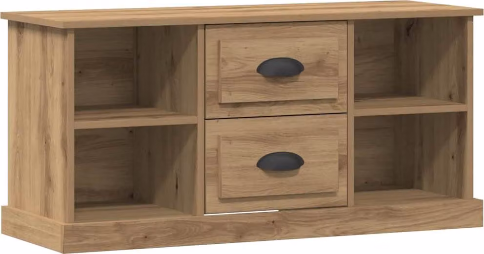 Mobile TV con cassetto Rovere artigianale 99,5 x 35,5 x 48 cm
