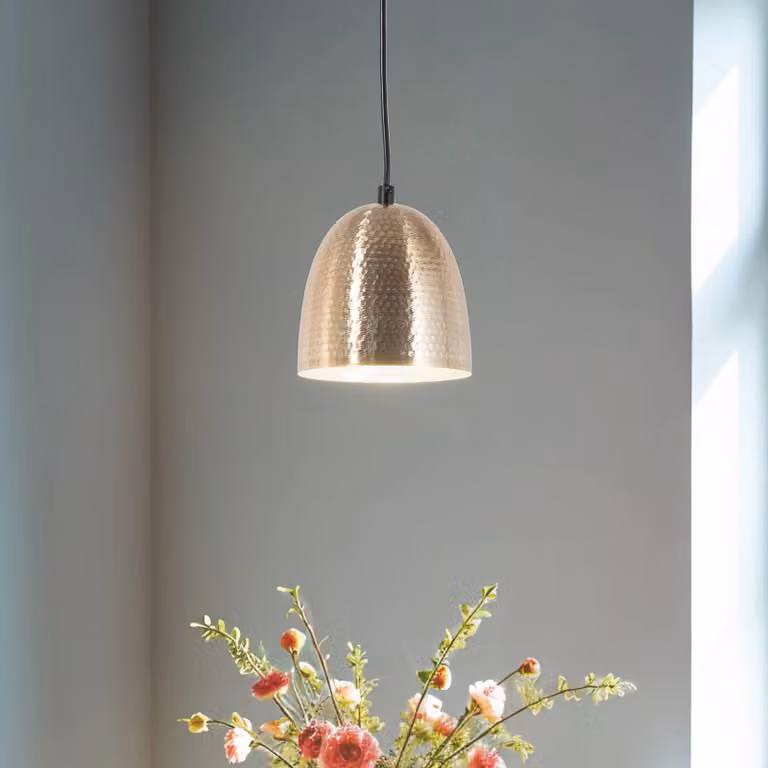 Lampada a sospensione Tattoo 2383 Opviq, dimmerabile, Ottone / Oro, Soggiorno / Sala da pranzo, Metallo, Lampada a sospensione