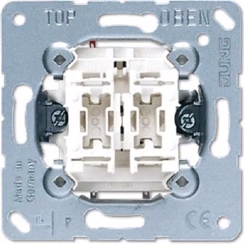 Interruttore a bilanciere serie Jung (2 bilancieri) 250V, 10A