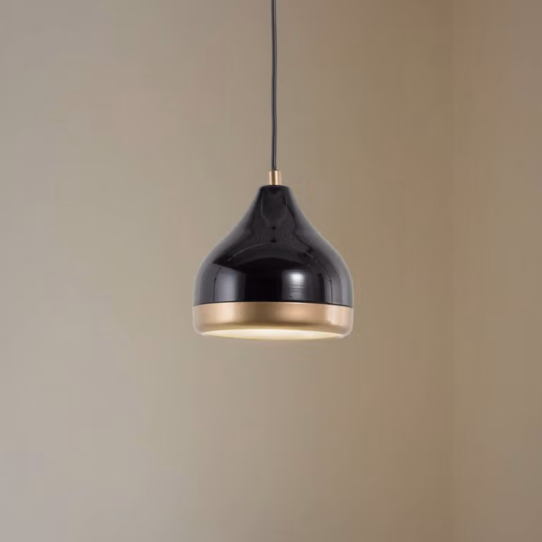 Lampada a sospensione Yildo Opviq, dimmerabile, Nero, Soggiorno / Sala da pranzo, Metallo, Moderno, Lampada a sospensione