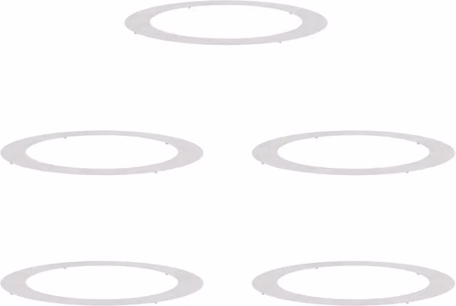 adatto per Anelli d'Albero Piatto 5 pz Argento ?90 / 120 cm CFW2790277