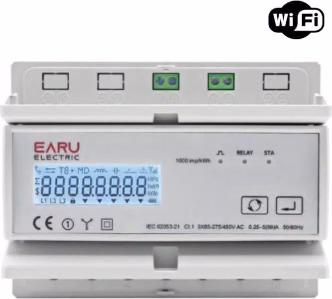 Misuratore di energia bidirezionale trifase WiFi