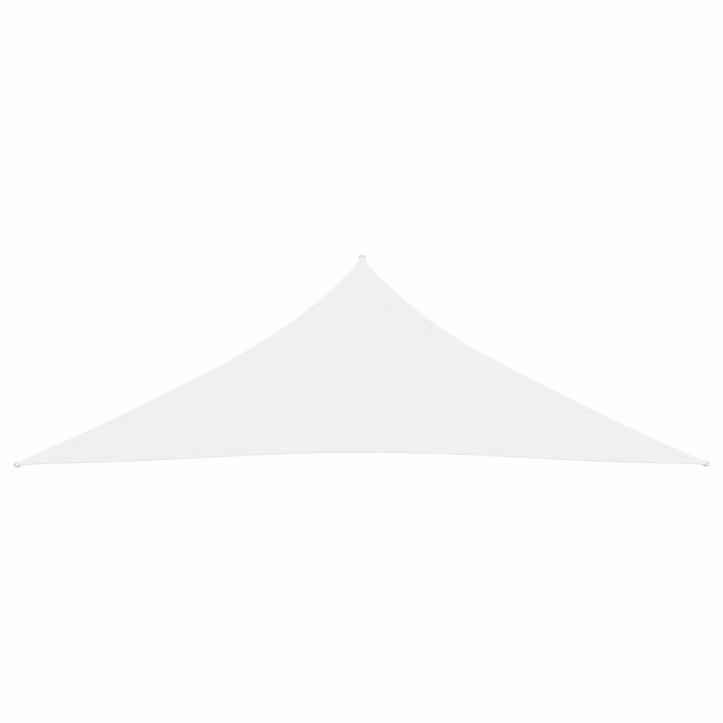 The Living Store Tenda da sole in tessuto Oxford triangolare 5x5x6 m Bianco