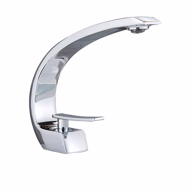 Rubinetto da bagno, design monocomando, da incasso, cromo