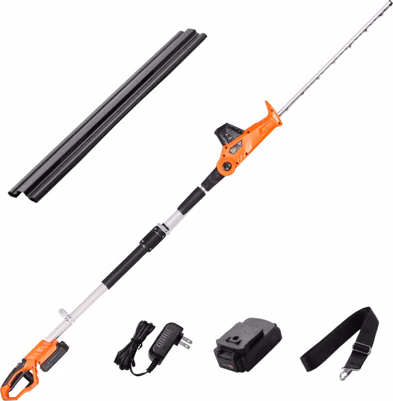 Tosasiepi a batteria SucceBuy con lama da 51 cm e velocità di 1200 giri/min
