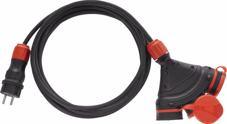 Awtools Cavo di prolunga Extreme 10M 3X2,5Mm 3 prese ip54 16A/4000W