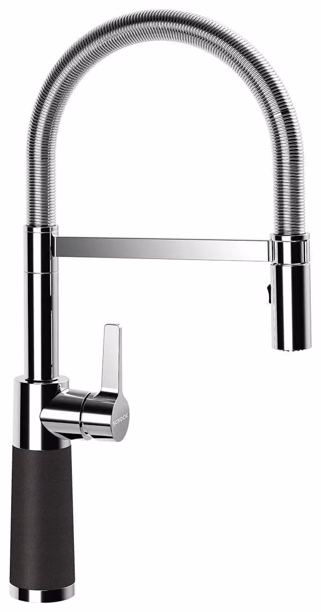 Miscelatore SCHOCK SC-550 in ONYX con bocca a molla / CRISTALITE PLUS®