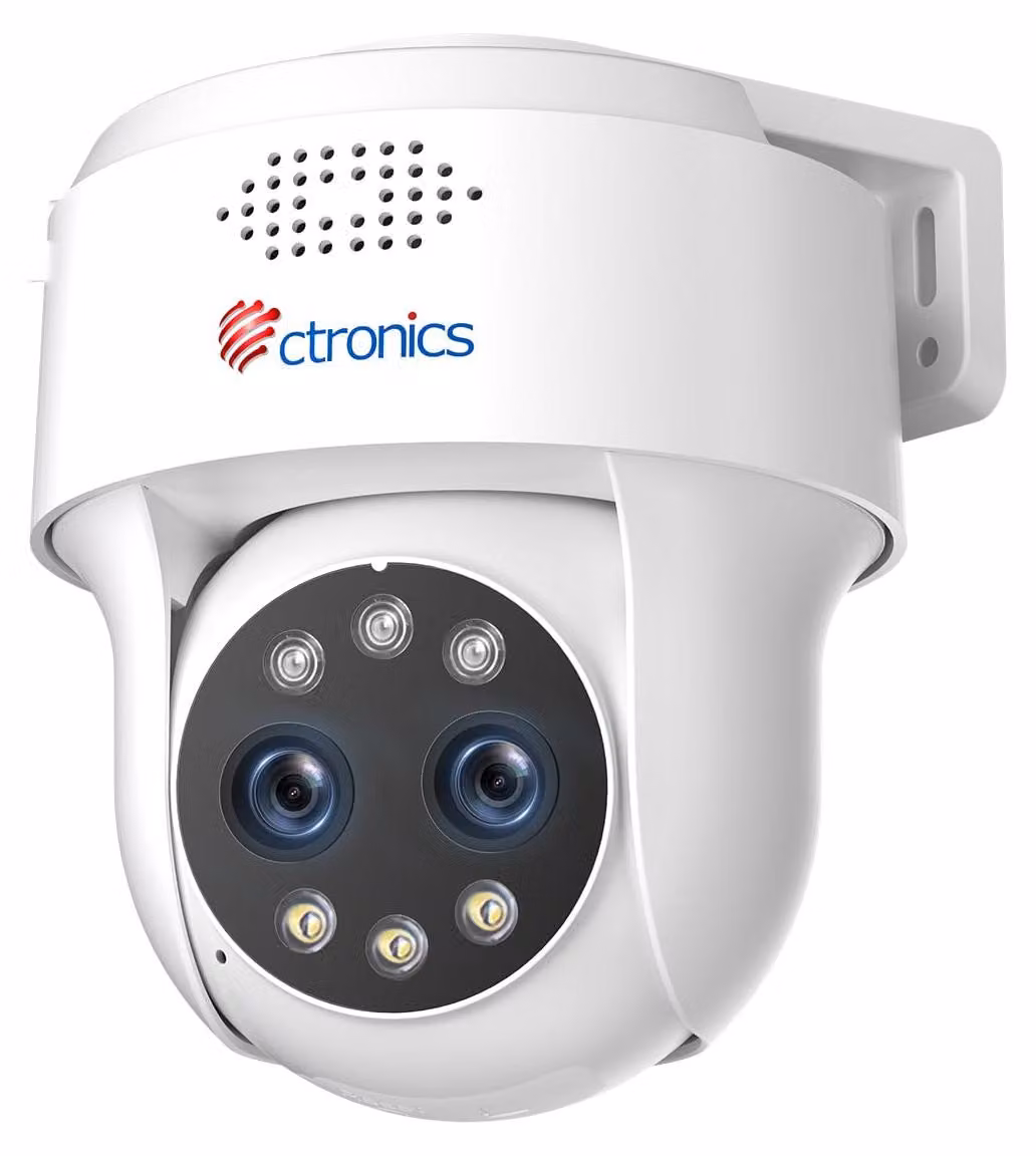 Telecamera di sorveglianza ibrida zoom 10x da 4MP per esterni, dotata di doppia lente e sistema di tracciamento automatico