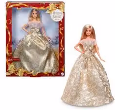 Bambola Barbie Magia delle Feste 2025 Mattel Colore Oro Altezza: 30 cm