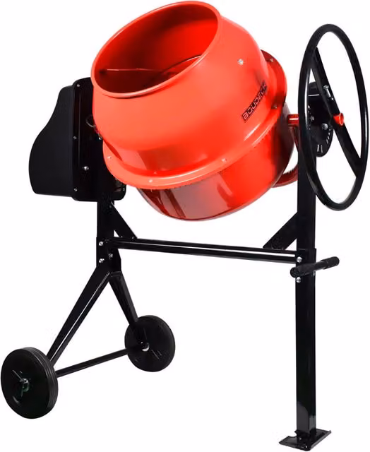 Betoniera Boudech Beton 180 rossa da 180 Lt con motore da 800 W