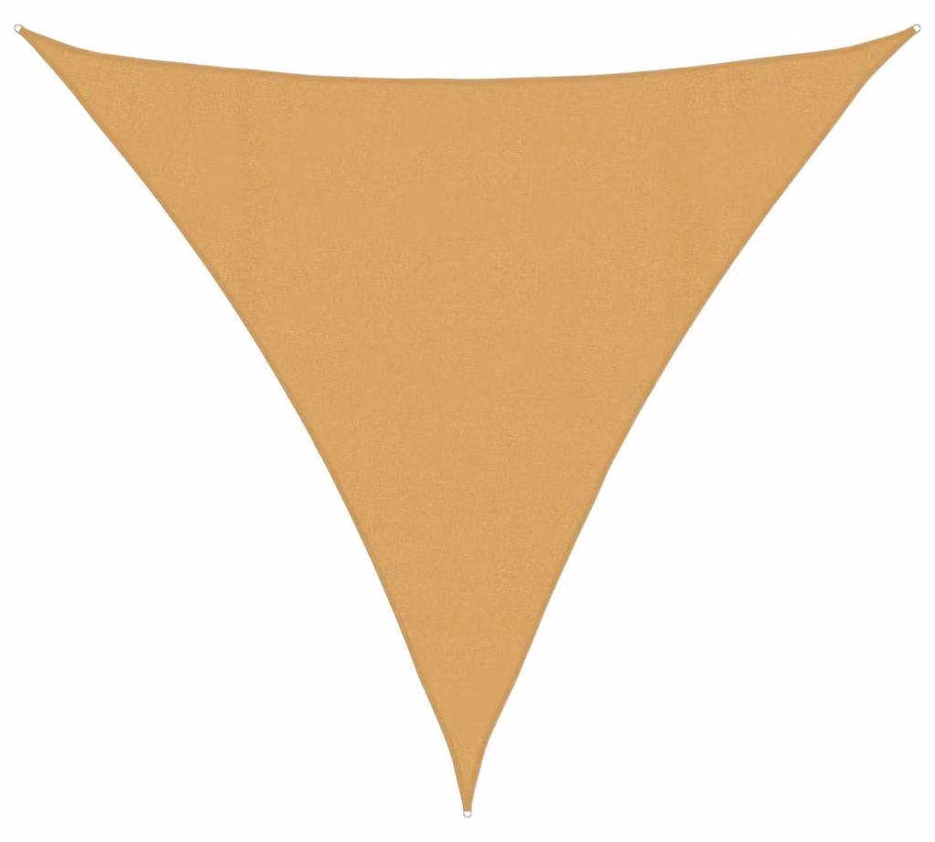 Tenda parasole, 160 g/m², color sabbia, dimensioni 4,5 x 4,5 x 4,5 metri