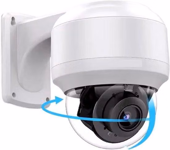 Telecamera di sicurezza per esterni - Telecamera IP PTZ - Monitoraggio di aree - Zoom ottico 10x - Visione notturna fino a 100 metri - Colore bianco