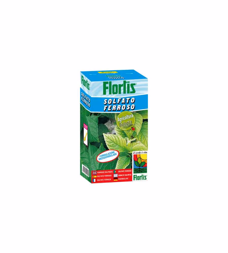 Flortis Concime Granulare Solfato Ferroso - Rinverdente Antimuschio - 1000g