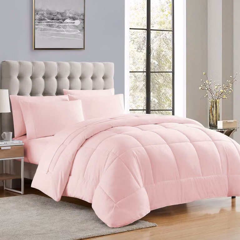 Coperta per tutto l'anno, alternativa al piumino, dimensioni 200x200 cm, realizzata in microfibra, ipoallergenica