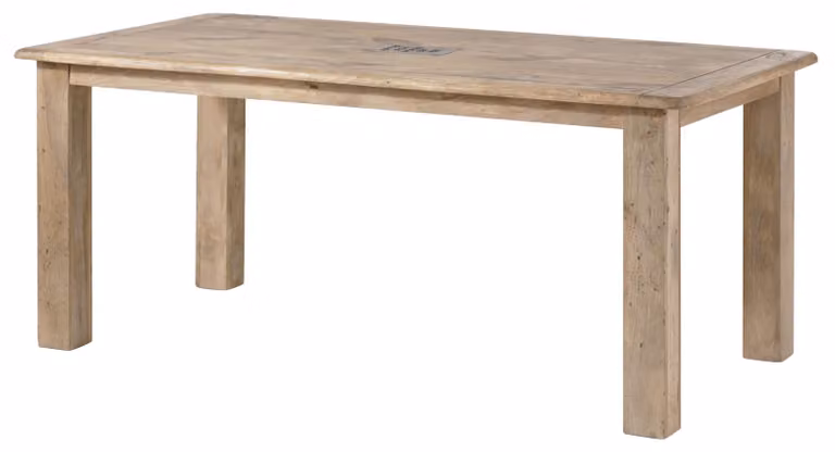 MASSIVMOEBEL24 | Esstisch Mango 200x100x76 beige lackiert RAILWAY