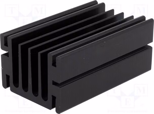 1 radiatore: stampato, lunghezza: 75 mm, larghezza: 46 mm, altezza: 33 mm, modello SK68-75SA, colore nero