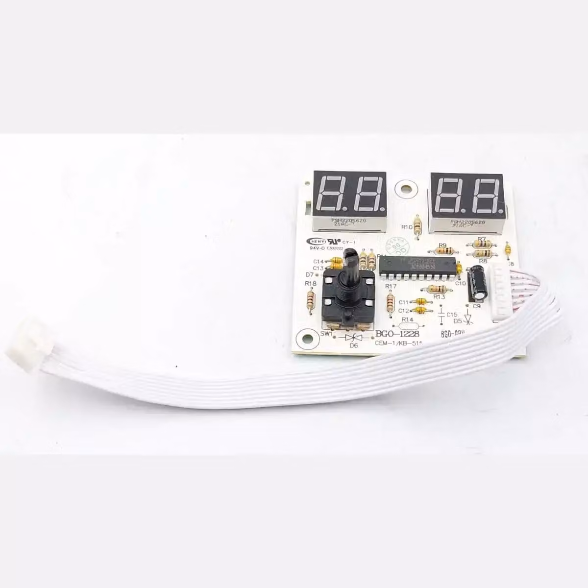 sCHEDA ELETTRONICA #17 CON DISPLAY BGO-1228 PER RISCALDATORE OLIO DEDRA DED9956TK - XDED9956TK.17