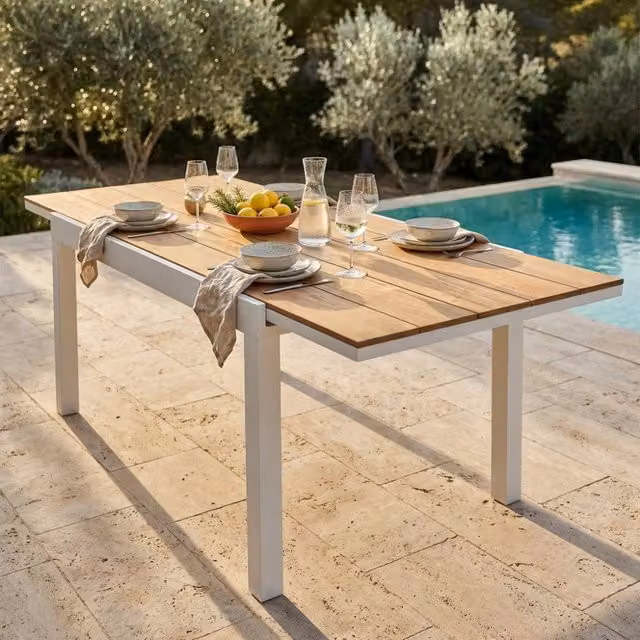 TAVOLO CAYMAN 160/240 X 95