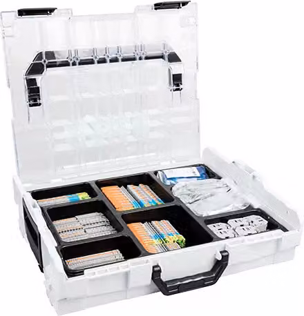 Set di morsetti a fila WAGO; L-BOXX® 102; Serie 20xx, 21xx, 22xx 821-154